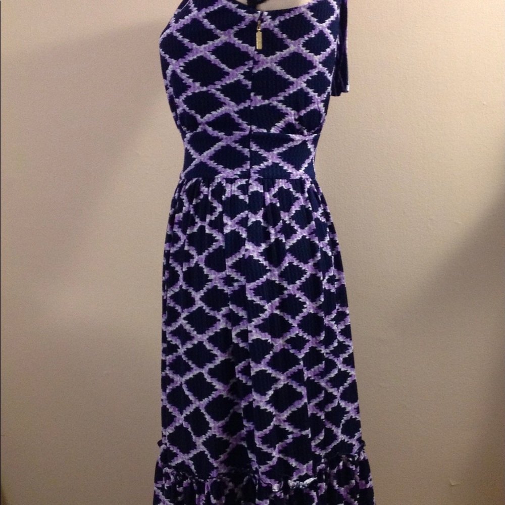 MICHAEL MK Ruffled-Hem purple Dress_P/XS - Picture 3 of 8